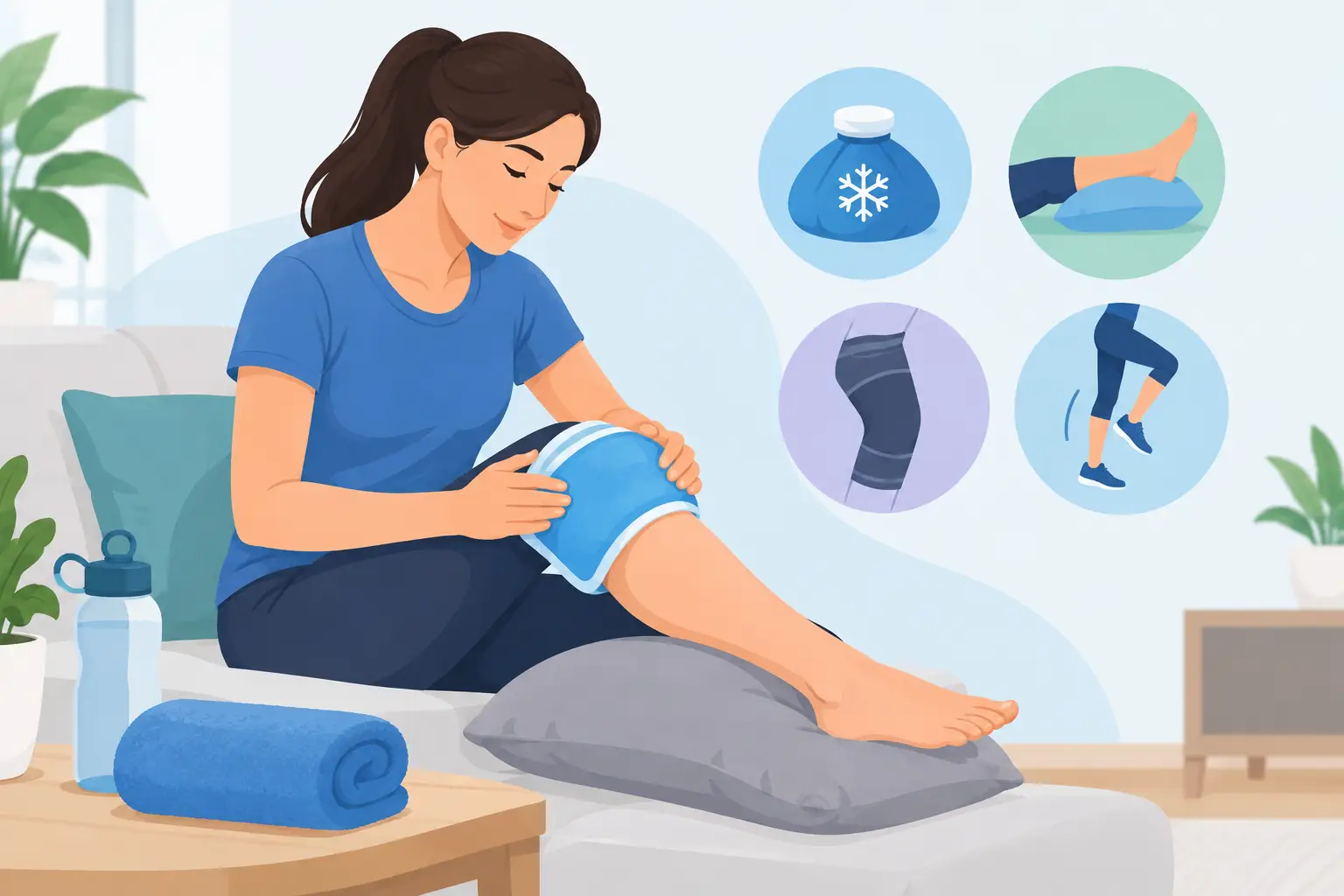 How to Reduce Knee Swelling Safely at Home